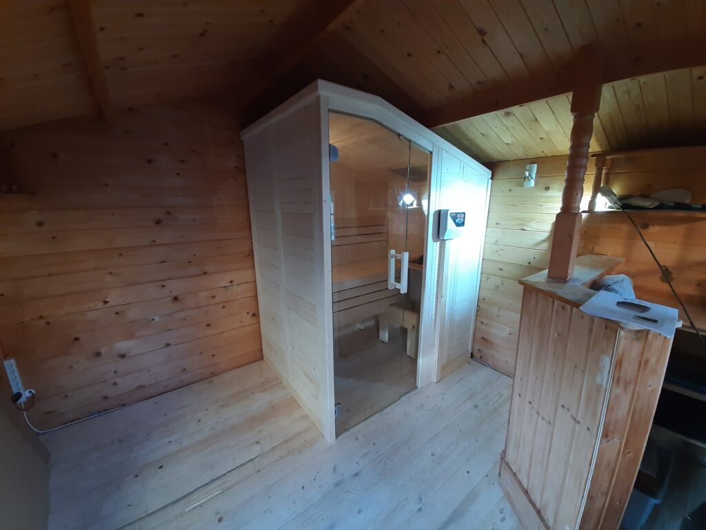 Sauna für Dachschräge