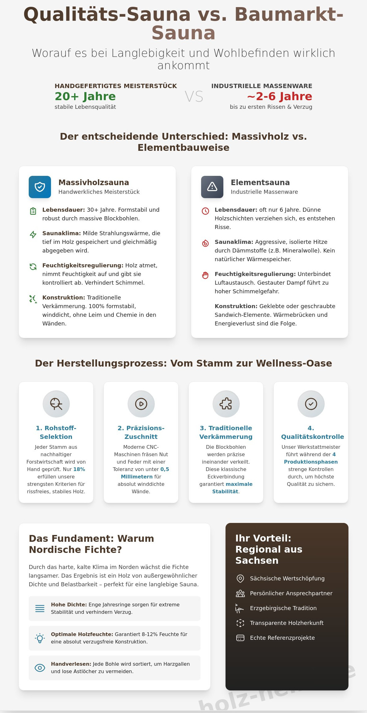 Sauna Herstellung in Sachsen: Handwerksqualität aus der Region